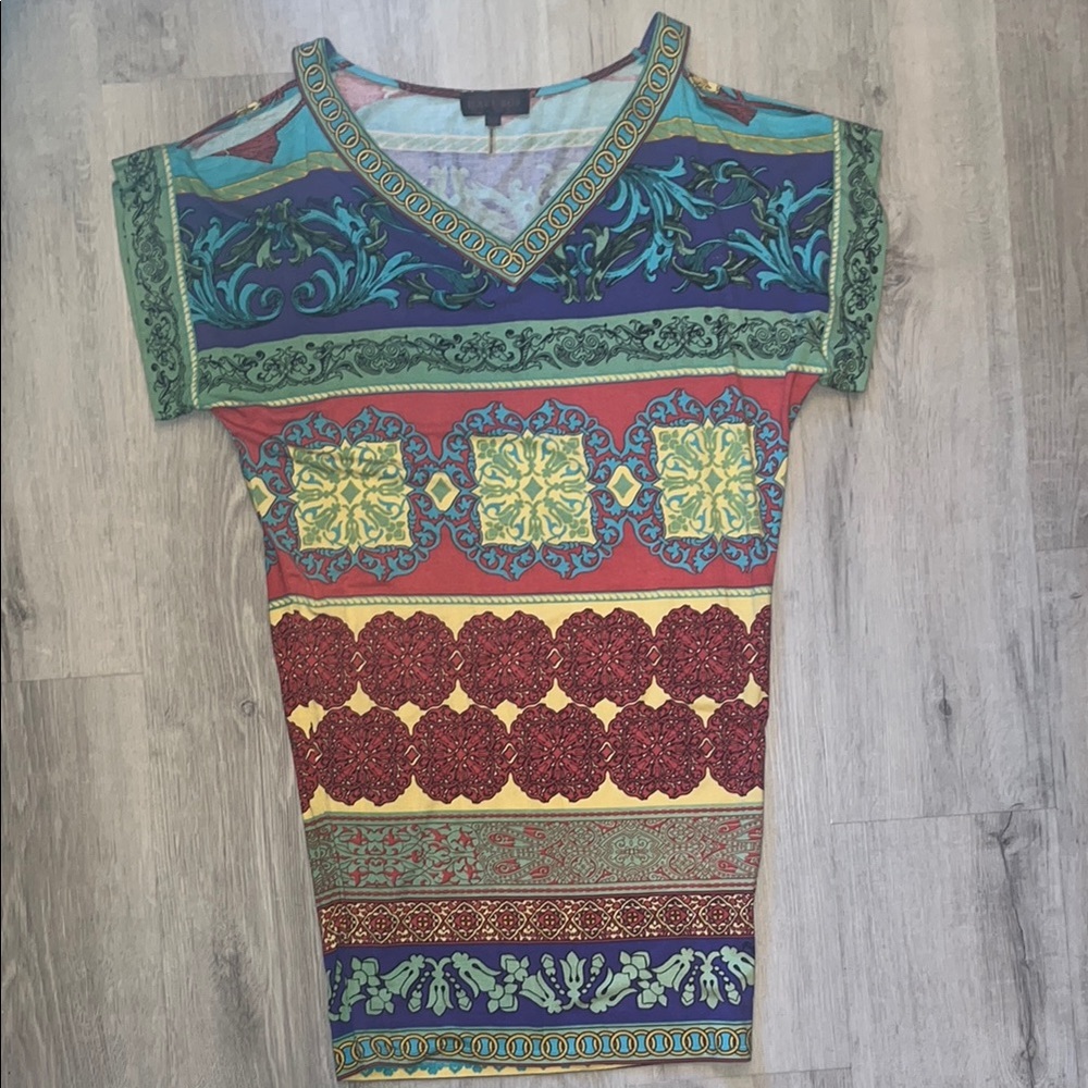 Hale Bob open shoulder beach coverup /summer dress size XS